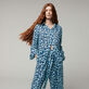 Women Organic Cotton Veil Shirt Turtles Leopard- Vilebrequin x Angelo Tarlazzi Thalassa front worn view