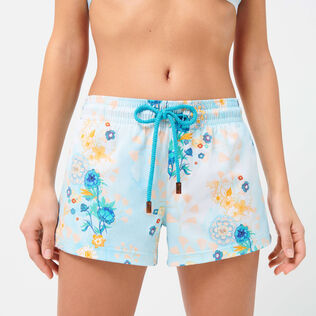 Mujer Autros Estampado - Pantalón corto de baño con estampado Belle Des Champs para mujer, Soft blue detalles vista 2