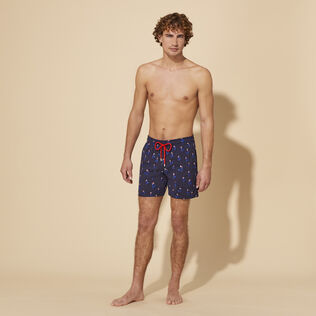 Men Swim Shorts Embroidered Cocorico ! - Limited Edition Ink front worn view