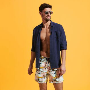 Bañador con estampado Le Bar des Amis para hombre Thalassa detalles vista 1