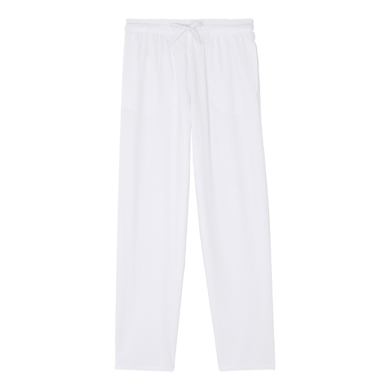 Men Terry Pants Solid - Polide - White