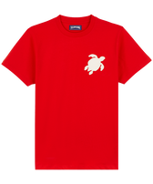 T-shirt en coton homme Patch Tortues Coquelicot vue de face
