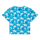 Camiseta de algodón con estampado Clouds para niño Hawaii blue vista trasera