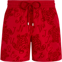 Men Swim Shorts Ultra-Light and Packable Ribbons Turtle Moulin rouge vista frontal