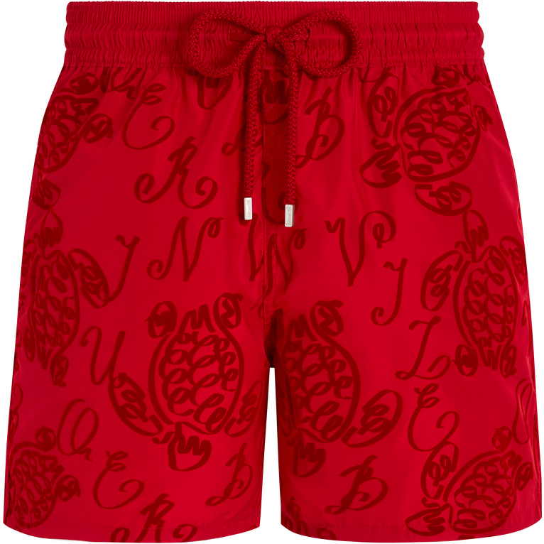Vilebrequin Graphic-print Swim Shorts In Red