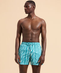 Men Stretch Swim Shorts Aran Knit Thalassa front worn view