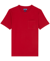 T-shirt uomo in cotone biologico tinta unita Moulin rouge vista frontale