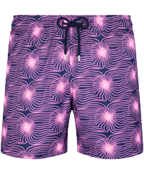 Ultraleichte und verstaubare Hypno Shell Badeshorts für Herren Marineblau Vorderansicht