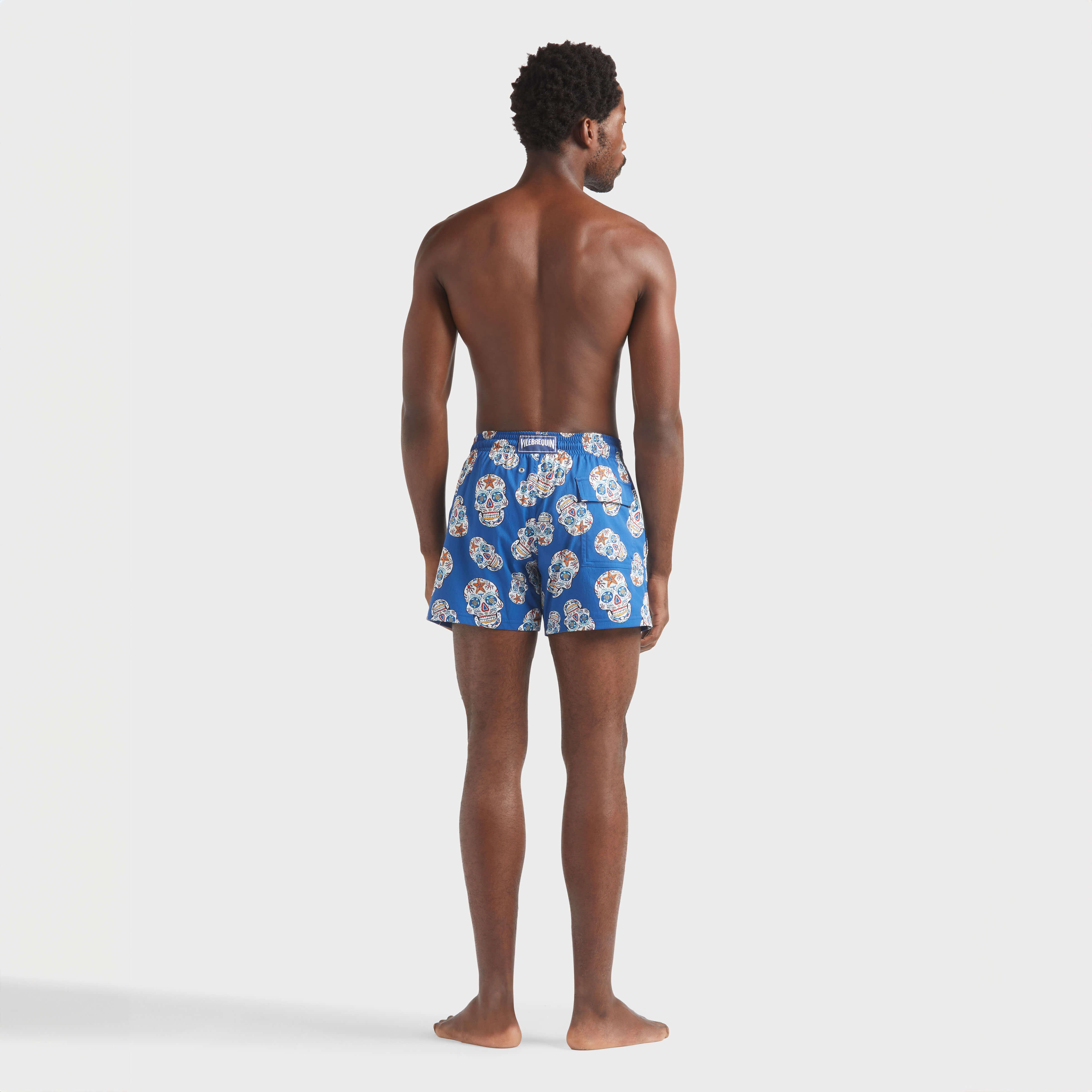 Men Stretch Short Swim Trunks Día de Muertos | Vilebrequin