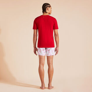 T-shirt en coton organique homme uni Moulin rouge vue portée de dos