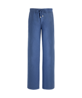 Pantalones de lino de color liso para hombre Storm vista frontal