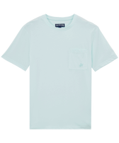 Men Organic Cotton T-Shirt Solid Glacier front view
