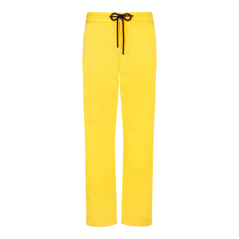 Pantaloni Jogger Uomo In Cotone E Modal - Jean - Clemence - Giallo