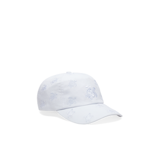 Embroidered Cap Turtles All Over White 正面图