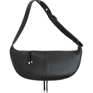 Medium Leather Belt Bag Negro vista trasera