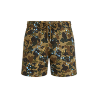 Men Swim Shorts Camo Splash - VBQ x Palm Angels Oats 正面图