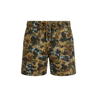 Men Swim Shorts Camo Splash - VBQ x Palm Angels Oats 正面图