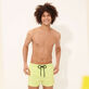 Men Swimwear Short and Fitted Stretch Solid Coriander details view 5
