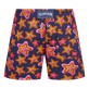 Boys Stretch Swim Trunks Stars Gift Navy back view