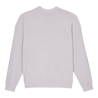 Unisex Terry Crewneck Sweatshirt Solid Hydrangea back view