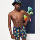 Tote bag Tortues Rainbow Multicolor - Vilebrequin x Kenny Scharf Navy details view 1