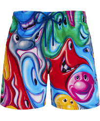 Costume da bagno uomo Faces In Places - Vilebrequin x Kenny Scharf Multicolore vista frontale