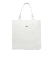 Broderies Anglaises Unisex Strandtasche aus Baumwolle Off white Vorderansicht