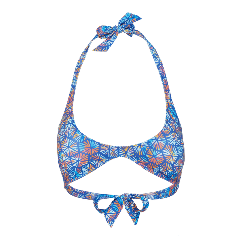 Carapaces Multicolores Bikinioberteil Mit Rundhalsausschnitt Für Damen - Like - Blau - Größe XS - Vilebrequin