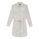 Chemisier donna in voile di cotone Dentelles Bianco vista frontale