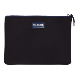 Zipped Turtle Beach Pouch Black back view