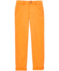 Boys Chino Pants Solid Carrot front view