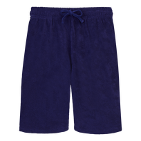 Terry Bermuda Shorts Solid Midnight front view