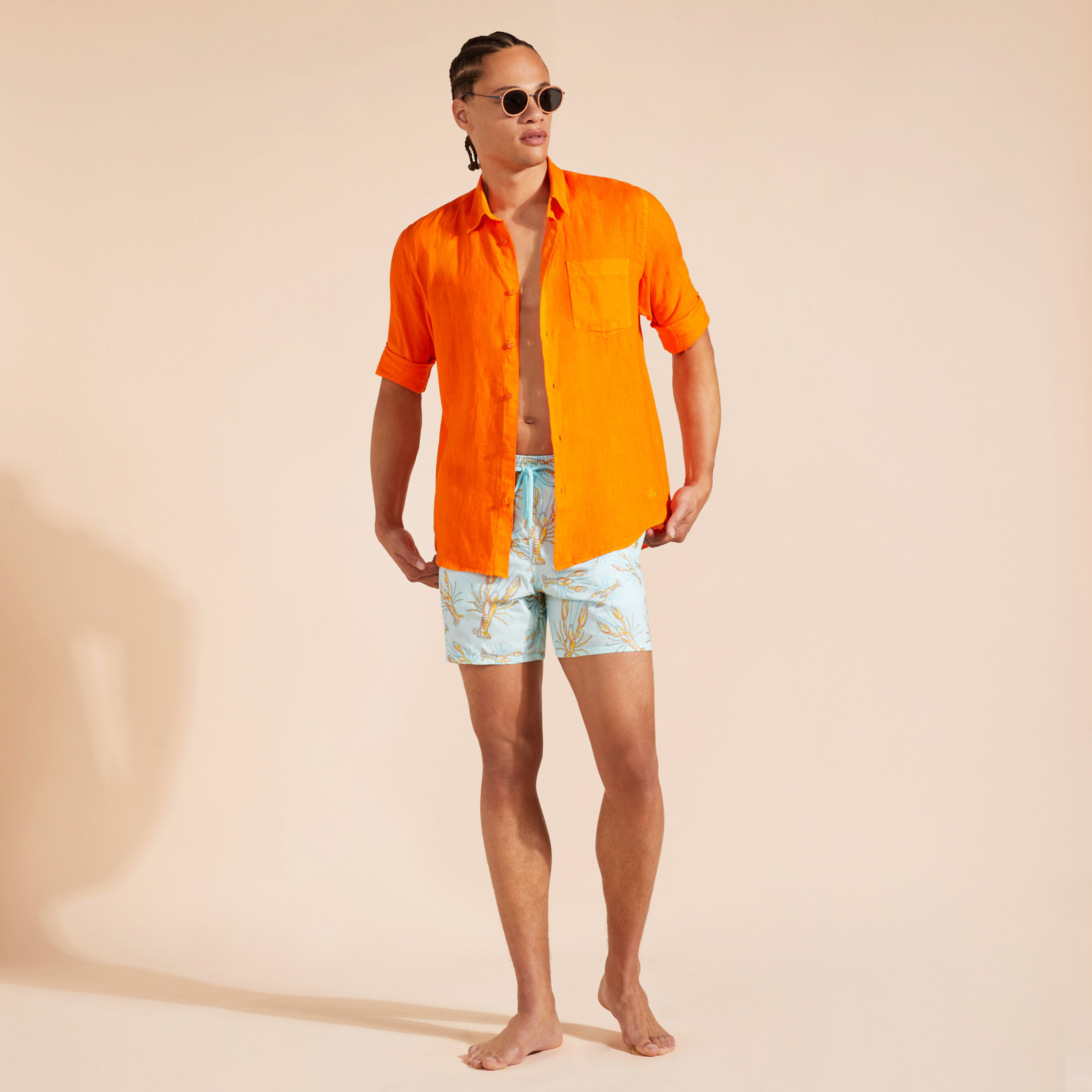 Button swim shorts sale