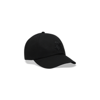 Gorra lisa unisex Negro vista frontal