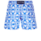 Maillot de bain garçon Ikat Medusa Blanc vue de dos