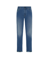 男士 Palms Offset 五口袋牛仔长裤 Med denim w2 正面图