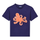 T-shirt Macro Octopussy bambino Blu marine vista frontale