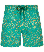 Men Swim Shorts Embroidered Raiatea - Limited Edition Emerald front view