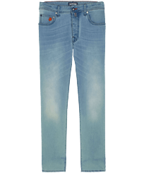 Men Cotton Jeans 5-Pockets Marché Provencal Light denim w3 front view