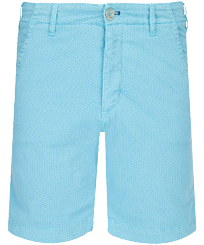 Micro Flowers Chino-Bermudashorts für Herren Lagune Vorderansicht