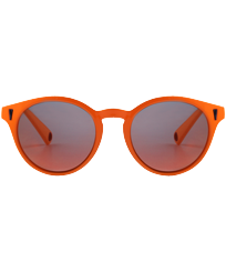 Lunette de Soleil Flottante orange unie Orange fluo vue de face
