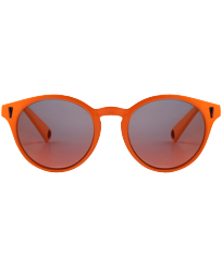 Unisex Floaty Sunglasses Solid Neon orange front view