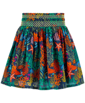 Girls Skirt Fonds Marins Multicolores Navy front view