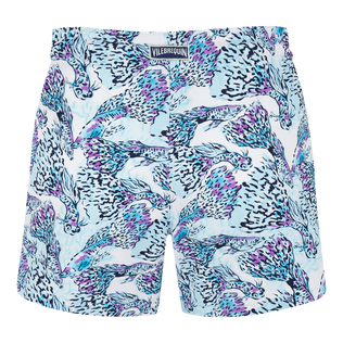 Pantalones cortos de baño con estampado Isadora Fish para mujer Blanco vista trasera