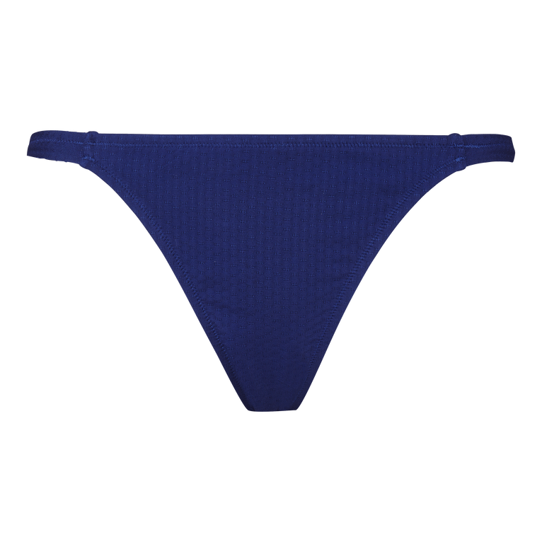 Bas De Maillot De Bain Tanga Femme Plumetis - Fraz - Bleu