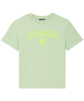Boys Organic Cotton Gomy Logo T-shirt Lemongrass front view