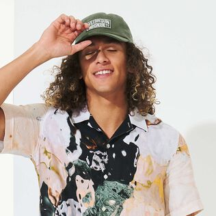 Men Cap - Vilebrequin x Highsnobiety Basil front worn view