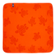 Toalla de playa en Turtle jacquard de color liso para bebé Rust vista trasera