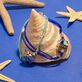 Pulsera de cuerda con tortuga esmaltada - Vilebrequin x Gas Bijoux Azul marino vista frontal
