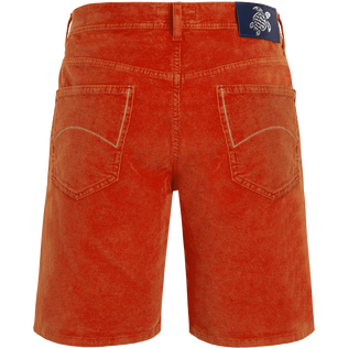 Bermudas de pana con cinco bolsillos para hombre Tomato vista trasera